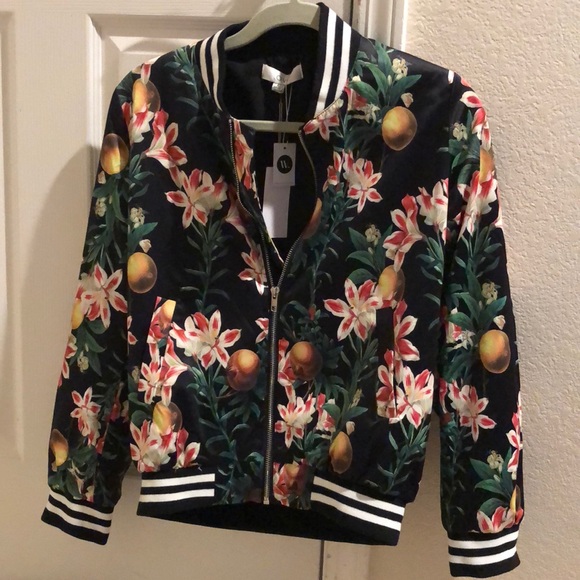Jackets & Blazers - Ovi Kiwi bomber jacket floral large